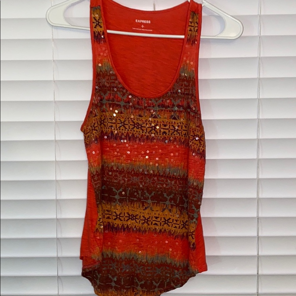 Express Sequin Tank Top